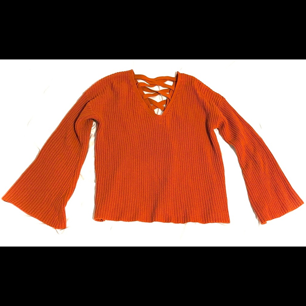 Bell-sleeved Sweater